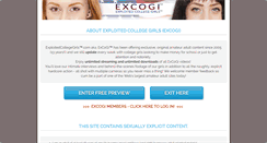 Desktop Screenshot of exploitedcollegegirls.com
