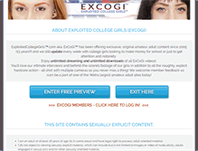 Tablet Screenshot of exploitedcollegegirls.com